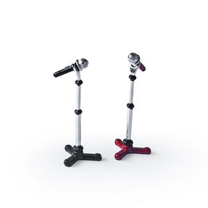 อุปกรณ์ตกแต่งบ้านตุ๊กตาโลหะผสมดนตรีจากโรงงานโดยตรง ของเล่นโมเดลจิ๋ว DIY ของตกแต่งสร้างสรรค์ ไมโครโฟนจำลองขนาดเล็ก - Product Image 5