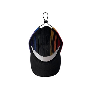 2025 Mới Đến Thời Trang Đường Phố Phong Cách Cầu Vồng Sọc Màu Mũ Bóng Chày <span class=keywords><strong>Nylon</strong></span> Đàn Hồi Được Trang Bị Thể Thao Nhanh Chóng Khô Mũ Cho Nam Giới - Product Image 3