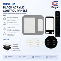 Nouveau design personnalisé Panneau de commande PMMA PC, Panneau tactile intelligent, Superposition graphique acrylique pour panneau frontal, Utilisation pour équipement de découpe d'étiquettes