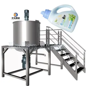 Detergent Tanks Vessel Food Cosmetic Chemical Mixer Stirrer Machine Industrial 300L Price Of Mixing Tank