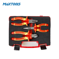 Jeu de pinces isolées VDE 1000V OEM 3 pièces, pinces à bec long, pinces coupantes diagonales, IEC60900, outils manuels pour électriciens
