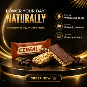Barre <span class=keywords><strong>de</strong></span> céréales au chocolat et à la noix <span class=keywords><strong>de</strong></span> <span class=keywords><strong>coco</strong></span>, flocons d'avoine, graines <span class=keywords><strong>de</strong></span> chia, barre protéinée aux céréales, collation énergétique à marque privée - Product Image 4