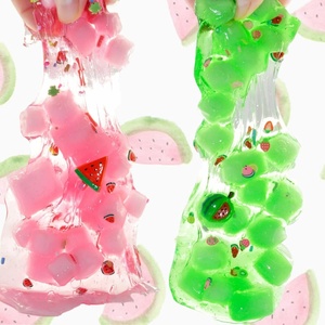 70ML Gelatina Transparente en Cubos, Slime de Coco, Espuma Esponjosa, Arcilla de Colores, Juguete Educativo DIY Seguro, No Tóxico, para Aliviar el Estrés, Plástico - Product Image 4