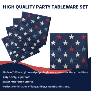 Xieli Vietnam Suministros Para Fiestas Del <span class=keywords><strong>4</strong></span> De <span class=keywords><strong>Julio</strong></span>, Plato De Papel, Servilleta, Vaso De Papel Vajilla Desechable Para Fiestas - Product Image 6
