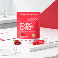 Gummies prébiotiques à marque privée pour femmes, gummies probiotiques à base de plantes, gummies prébiotiques à la canneberge, probiotiques pour la santé vaginale féminine