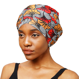 新款非洲印花长尾毛裹包女士头巾头巾