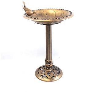 Pássaro do ferro fonte Solar exterior jardim ornamento elegante Birdbath Design - Product Image 6
