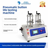 Machine d'essai de durée de vie des boutons pneumatiques à écran tactile, testeur de durabilité aux chocs entièrement automatique de haute précision