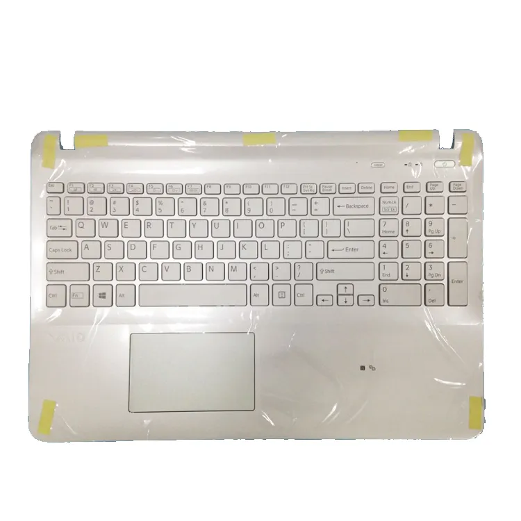 Baru untuk Sony vaio SVF152 SVF153 SVF152C29L Plamrest touchpad backlit keyboard AS