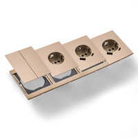 Interruptores y Enchufes de Pared WESA Ultrafinos con Botón Pulsador EU de 1/2/3 Vías con Enchufe USB Tipo C, Combinación Libre, Diseño Moderno de Lujo