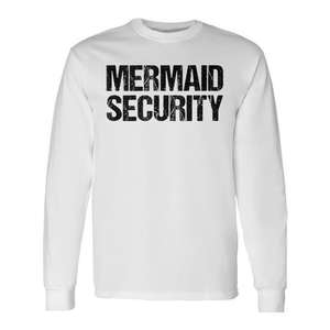 Maglietta a maniche lunghe Mermaid Security per papà, regalo per la festa del papà - Product Image 2