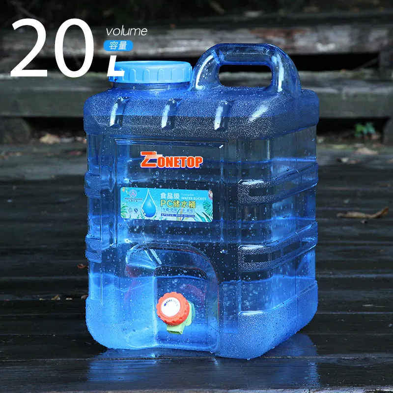 El mejor precio Botella de agua mineral reutilizable de forma cuadrada de 20 litros 15 litros 10 Ltr con espiga