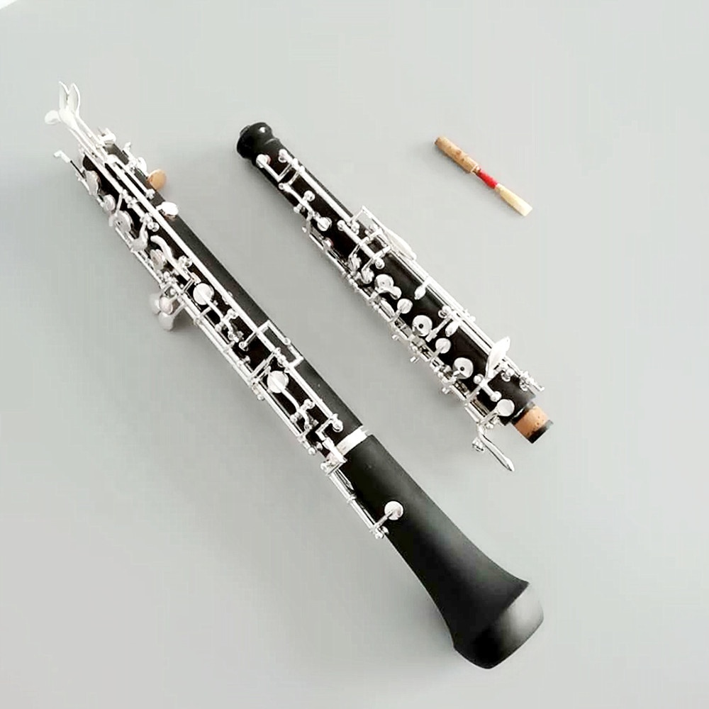 C Silver-Plated 17-Key ABS Oboe Woodwind Instrument - OEM