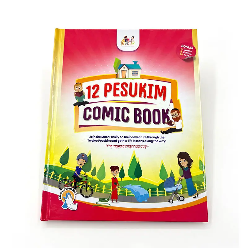 Custom Printing Book Hardcover Size High Quality Comic Book Full Color Offset Printing for Kids Perfect