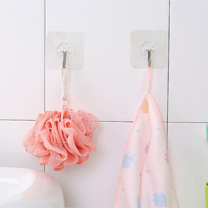 Crochets muraux carrés transparents en plastique robuste de haute qualité <span class=keywords><strong>pour</strong></span> salle de bain, chaussures et vêtements – Vente en gros usine - Product Image 3