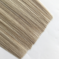 Extensions de cheveux naturels doublement étirés, qualité Remy supérieure, pointe plate # swatow Toutes les couleurs peuvent être teintes Fournisseur de premier plan