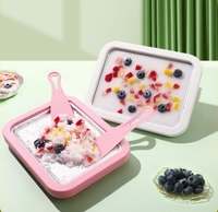 Mini machine portative de casserole de fabricant de crème glacée de petit pain de yaourt frit de service mou auto-refroidissant pour la maison