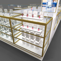Vitrine à bijoux en acier inoxydable de haute qualité, durable, avec éclairage LED, personnalisable, pour magasin de bijoux, M&S Luxury