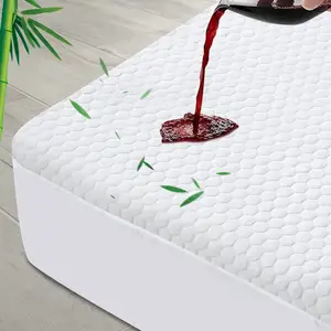 3d Air Ademende Stof Chill Bamboe Matrasbeschermer Waterdichte Koeling Twin Size Matras Pad Voor Kinderen