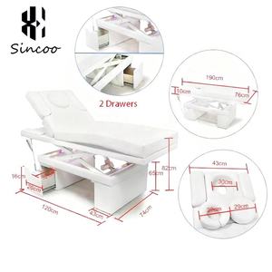 Manufacturer Facial Spa Eyelash <b>Bed</b> <b>LED</b> Atmosphere Light 3 Motors Adjustable Feature Beauty Salon Electric Beauty Massage <b>Bed</b> - Product Image 5