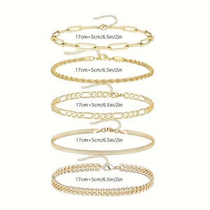 Cross-border Hot Sale 18K Gold Plated Stainless Steel <b>Bracelet</b> Women Fashion Versatile Titanium Steel Bangle Wholesale Jewelry - Product Image 6