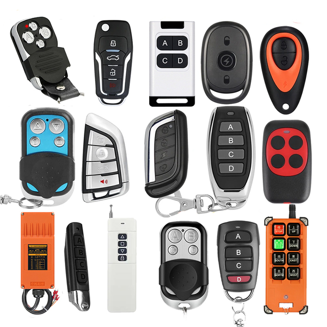 Customized Rolling Clone Learning Code Wireless 4 Buttons Garage Door Opener 433MHz Remote Control