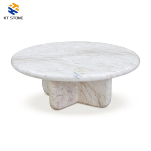 <span class=keywords><strong>Table</strong></span> <span class=keywords><strong>basse</strong></span> vintage en marbre noir, plateau rond en pierre avec pieds pour la décoration rétro de la maison et des restaurants - Product Image 4