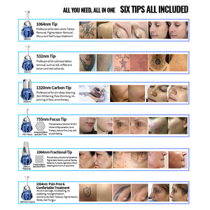 Máquina de Belleza Láser de Picosegundos KES con Tecnologí<span class=keywords><strong>a</strong></span> Q-Switched Nd Yag para Eliminación de Tatuajes y Cejas, Láser <span class=keywords><strong>Derma</strong></span> Pico para Eliminación de Tatuajes - Product Image 6