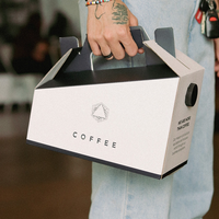 64oz 96oz Réutilisable Personnaliser Impression de Logo Distributeur de Café Jetable Isolé Portable à Aller Boîtes à Café avec Poignée