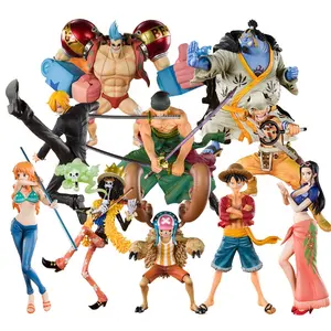 Different Style of 1 Piece Luffy Zoro Nami Sanji Chopper Ace Law PVC Anime Figure Statue Model Toy 10~20cm