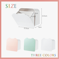 Vente en gros Boîte de rangement murale étanche à la poussière et à rabat Conteneur de coton en plastique Conteneur de coton portable