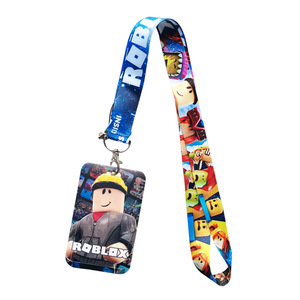 Estuche <span class=keywords><strong>para</strong></span> tarjeta de identificación de <span class=keywords><strong>ROBLOX</strong></span> estilo caricatura transfronterizo, material ABS, impresión por transferencia térmica, hebilla metálica, cordón <span class=keywords><strong>para</strong></span> teléfono móvil - Product Image 5