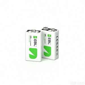 EBL CUZ Vente en gros de batteries NIMH 150 mAh, pack de batteries NIMH 9V rechargeables 6f22 150 mAh pour microphones - Product Image 1