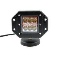 Spot lumineux de travail LED 18w, dosettes encastrées, conduite tout-terrain, Super éclairage pour ATV UTV SUV 4x4