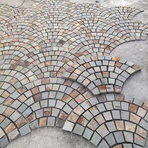 Fan Shape lưới thiết kế tự nhiên ngoài trời gỉ Slate đường lái xe lát đá gạch - Product Image 2
