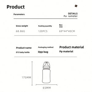 Nuevo Biberón de Vidrio Recomendado para Bebés de 0 a 6 Meses, para Beber Leche y Prevenir la Flatulencia - Product Image 4