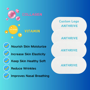 Anthrive Hypoallergenic Collagen Vitamin E B5 B7 Menjaga Kulit Lembut Elastis Sehat Fleksibel Kain Terbaik Plus Plester Mulut untuk Tidur - Product Image 3