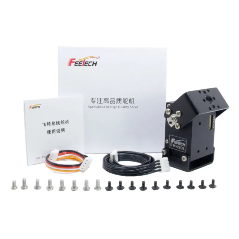 Feetech 24В 45 кг 360 градусов полный металлическими шестернями и высоким крутящим бесщеточный мотор гуманоид Robot серво SM45BL для Роботизированная рука от китайского производителя Электрический захватчик