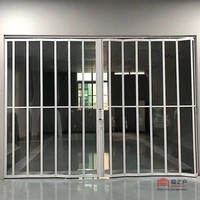 Volet roulant transparent électrique sur mesure en cristal, directement de l'usine, pour villa et usage résidentiel, anti-vent et durable
