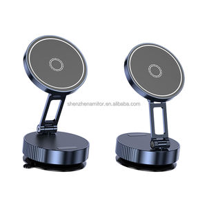 Q11 Estable Aleación de zinc Retráctil Plegable Asiento magnético Adsorción al vacío Asiento de teléfono de navegación para automóvil - Product Image 3