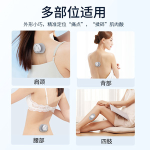 เครื่องนวดแบบพกพาพร้อมหัวนวดแบบตีนตุ๊กแก 2 หัวแบบชาร์จไฟได้สำหรับคอหลังเอวขา - Product Image 4