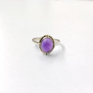 Amethyst <b>Ring</b> 925 Sterling Silver Gemstone <b>Ring</b> Adjustable Amethyst Handmade Collection <b>Fine</b> <b>Rings</b> Silver Jewelry Bulk price - Product Image 1