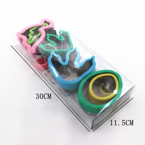Cortador de <span class=keywords><strong>Galletas</strong></span> y Sándwiches de Acero Inoxidable Personalizado y Colorido, Cortador de Frutas y Verduras con Forma de Dinosaurio, Ecológico - Product Image 5