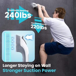 <span class=keywords><strong>Barre</strong></span> d'appui de <span class=keywords><strong>douche</strong></span> grise 16 pouces barres d'appui à <span class=keywords><strong>ventouse</strong></span> poignée de sécurité de <span class=keywords><strong>douche</strong></span> amovible poignée de baignoire robuste pour les personnes âgées - Product Image 2