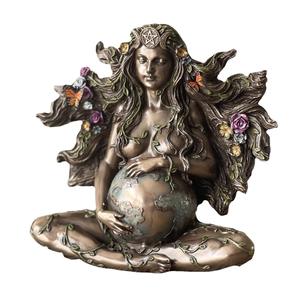 Statue de la déesse <span class=keywords><strong>Gaia</strong></span>, mère de la Terre, style nouveau, papillons MAF23, résine peinte à la main, décoration d'autel de <span class=keywords><strong>jardin</strong></span>, sculpture de la déesse de la lune - Product Image 6