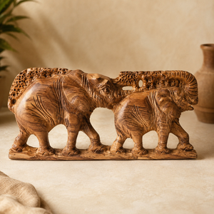 Ensemble de sculptures en bois africaines vintage Art Déco Pop Art, figurines d'animaux Girafe Zèbre, artisanat naturel, marque Chisel, Zimbabwe - Product Image 3