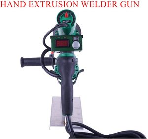 Kit <span class=keywords><strong>profesional</strong></span> de <span class=keywords><strong>soldador</strong></span> extrusor de <span class=keywords><strong>plástico</strong></span> de 1600W, pistola de calor de mano con soplete de aire para soldadores de tubo de PVC PP HDPE LDPE - Product Image 4