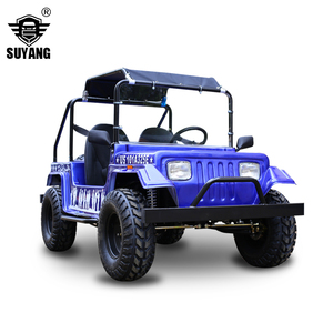VOITURE ÉLECTRIQUE ENFANT JEEP GEOLAND V2 24V NOIR 2 PLACES - Jeep Willys mini Land Rover