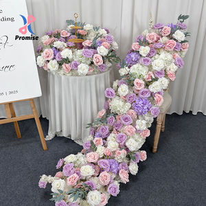 Rosas Artificiales de Seda Realistas en Rosa y Blanco para Centros de Mesa de Bodas y Cumpleaños y Decoraciones de Fondo - Product Image 1