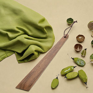 Wholesale 12 Inch Modern Sustainable Solid Acacia Wood <b>Kitchen</b> <b>Helper</b> Durable Portable Spatula with String - Product Image 3